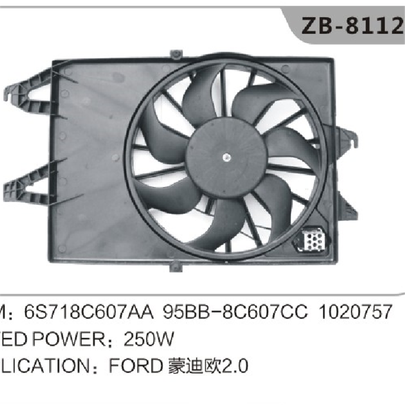 FORD MONDEO Ventilátor chladiče motoru 6S718C607AA